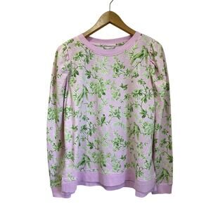 Crown & Ivy Preppy Cotton Blend Sweater Classic Casual Knit Size Large